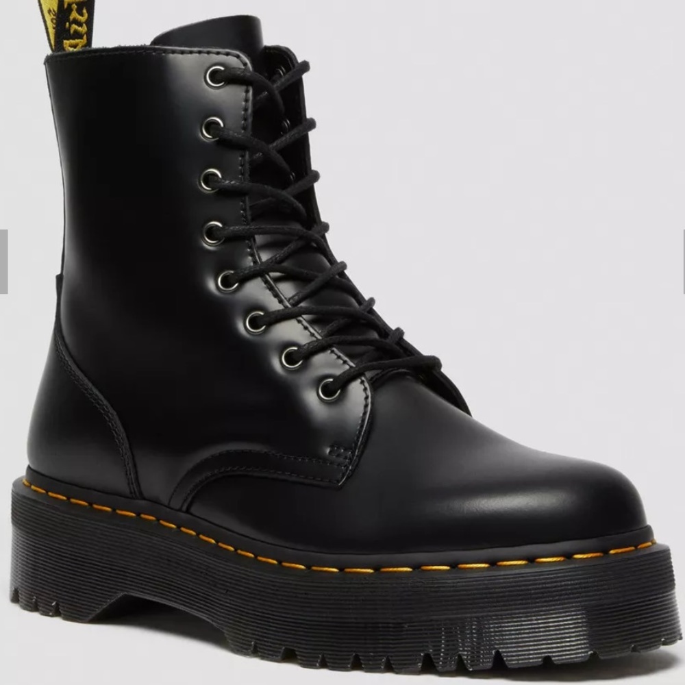 Dr. Martens Black Platform Ankle Boots